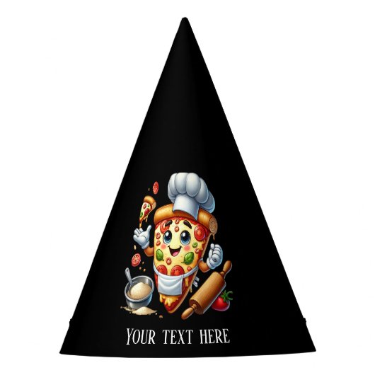Cool pizza lovers party customizable パーティーハット (正面)