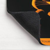 Cool Playful Retro Poster Rabbit Nightclub Mood マウスパッド (コーナー)