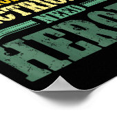 Cool Plumber Costume For Men Women Plumbing Tool P ポスター (角)