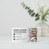 Cool Plumbing Tools Illustration 名刺 (スタンド正面)