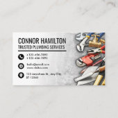 Cool Plumbing Tools Illustration 名刺 (正面)