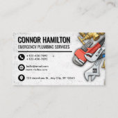 Cool Plumbing Tools Illustration 名刺 (正面)