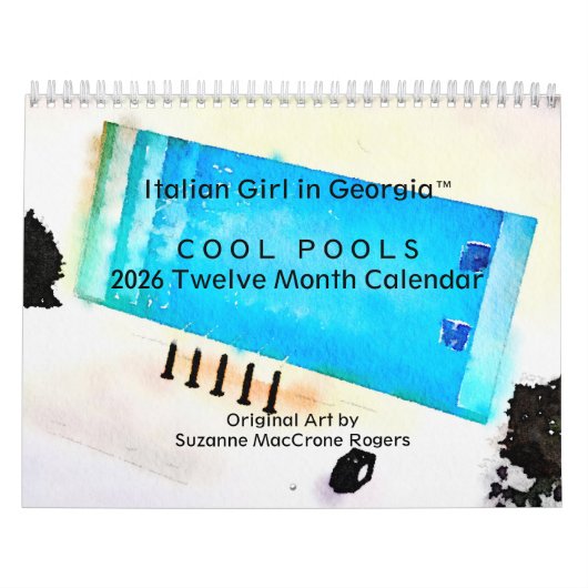 Cool Pools - 2026 Twelve Month Art Calendar カレンダー (カバー)