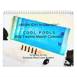 Cool Pools - 2026 Twelve Month Art Calendar カレンダー