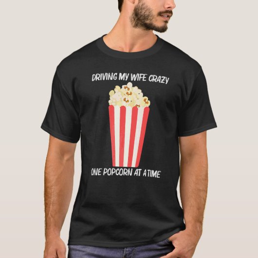 Cool Popcorn For Men Dad Sweet Buttery Salty Snack Tシャツ (正面)