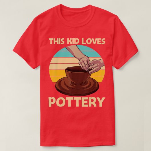 Cool Pottery Design For Kids Boys Pottery Ceramic  Tシャツ (デザイン正面)