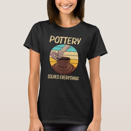 Cool Pottery For Men Women Pottery Ceramic Pot Tシャツ (正面)