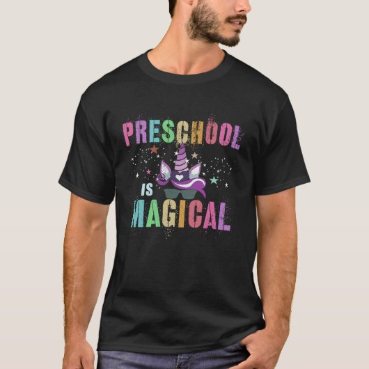 Cool PRESCHOOL IS MAGICAL PreK I'm Unicorn Teacher Tシャツ (正面)
