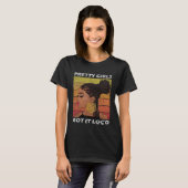 Cool Pretty Girls Got It Loc d  Melanin Afro Tシャツ (正面フル)