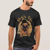 cool  pug face  pug s life Christmas pug Tシャツ (正面)