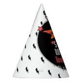 Cool Punk Rockstar Any Age Birthday パーティーハット (左)