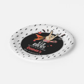 Cool Punk Rockstar Any Age Birthday  ペーパープレート (アングル)