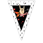 Cool Punk Rockstar Birthday Bunting Flags バンティングフラッグ (第1の旗)