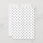 Cool Punk Rockstar Birthday Thank You Card サンキューカード (裏面)