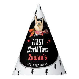 Cool Punk Rockstar First Birthday パーティーハット