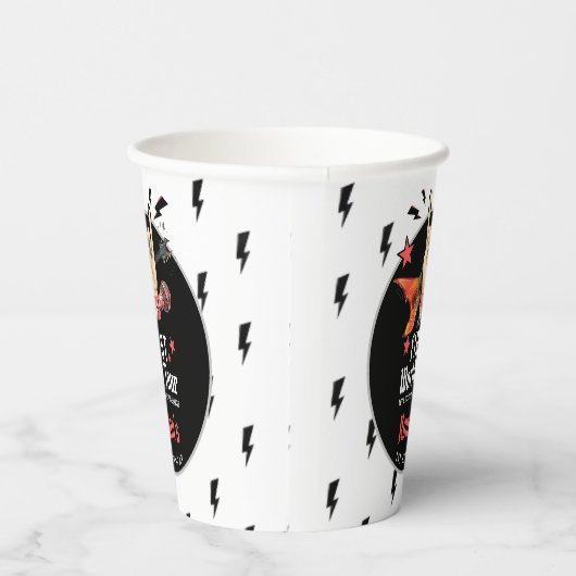 Cool Punk Rockstar First Birthday  紙コップ (右)