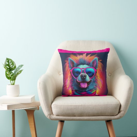 Cool Pup Throw Pillow クッション (椅子)