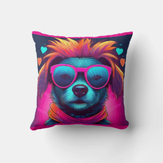 Cool Pup Throw Pillow クッション