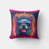 Cool Pup Throw Pillow クッション (正面)