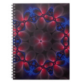 Cool Purple Digital Fractal Art ノートブック (正面)