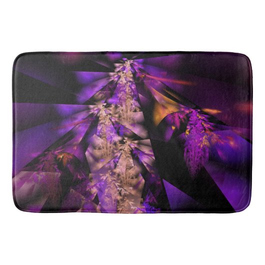 Cool purple leaves バスマット (正面)