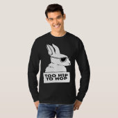 cool rabbit bunny hip hop sunglasses chill tシャツ (正面フル)