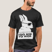 cool rabbit bunny hip hop sunglasses chill tシャツ (正面)