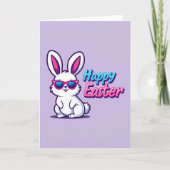 Cool Rabbit Happy Easter Card カード (正面)