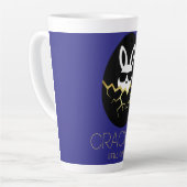 Cool Rabbit Sunglasses Funny Easter Bunny Quote  カフェラテマグ (左アングル)