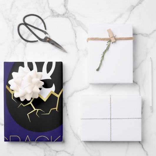 Cool Rabbit Sunglasses Funny Easter Bunny Quote  ラッピングペーパーシート (正面)