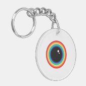 Cool Rainbow Eyeball キーホルダー (正面左)