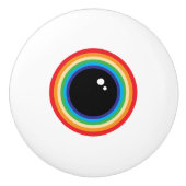 Cool Rainbow Eyeball セラミックノブ (正面)