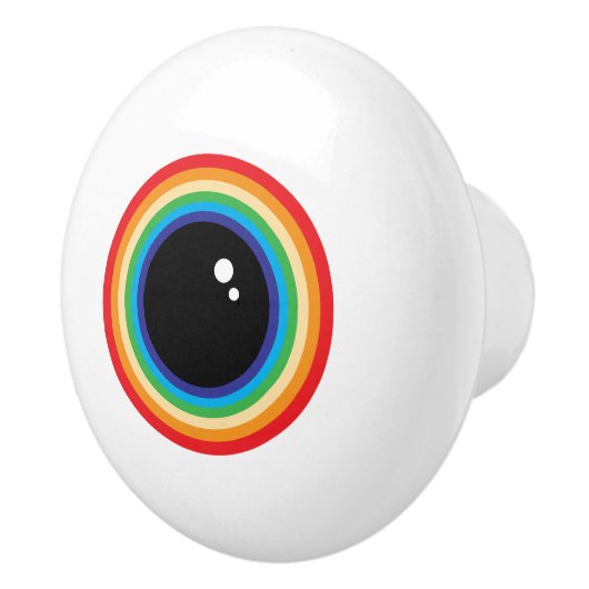 Cool Rainbow Eyeball セラミックノブ (右)