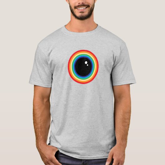 Cool Rainbow Eyeball Tシャツ (正面)