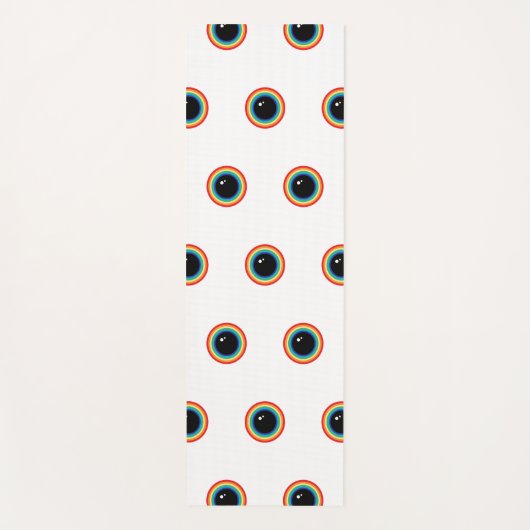 Cool Rainbow Eyes ヨガマット (正面)