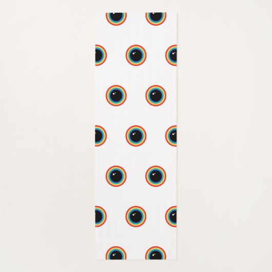 Cool Rainbow Eyes ヨガマット (裏面)