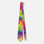 Cool Rainbow Tie Dye Pattern Tie ネクタイ (正面)