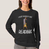 Cool Reading For Men Women Bookworm Learning Book  Tシャツ (正面)