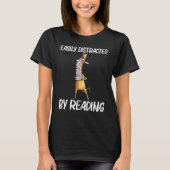 Cool Reading For Men Women Bookworm Learning Book Tシャツ (正面)