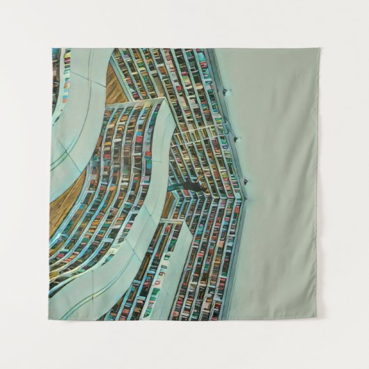 Cool reading lover gift タペストリー (正面(横))