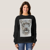 Cool Real Wild Bold Big Cat  I Love Tigers Tigers スウェットシャツ (正面フル)