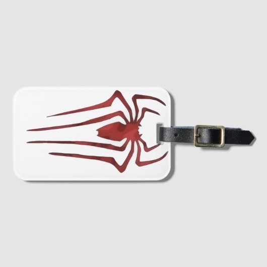 Cool Red Arachnid Logo Adventure Travel ラゲッジタグ (正面横)
