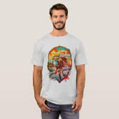 Cool Retro Camera Graphic Tシャツ (正面フル)