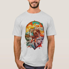 Cool Retro Camera Graphic Tシャツ