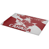 Cool Retro Canada Decor Personalized Canada カッティングボード (角)