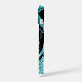 Cool Retro Cat with Sunglasses iPhone 15ケース (左側面)