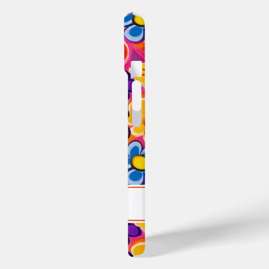 Cool Retro Floral Personalized Case-Mate iPhoneケース (裏面 / 左)