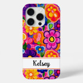 Cool Retro Floral Personalized Case-Mate iPhoneケース (裏面)