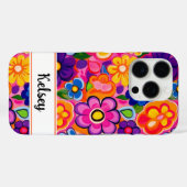 Cool Retro Floral Personalized Case-Mate iPhoneケース (裏面 (横))