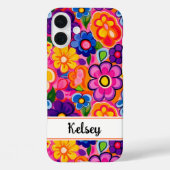 Cool Retro Floral Personalized Case-Mate iPhoneケース (裏面)
